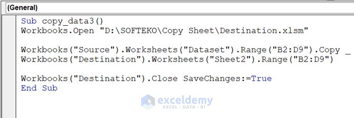 Excel VBA Copy Range to Another Workbook