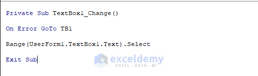 TextBox1 Code to Set Default Value in Data Validation List with VBA