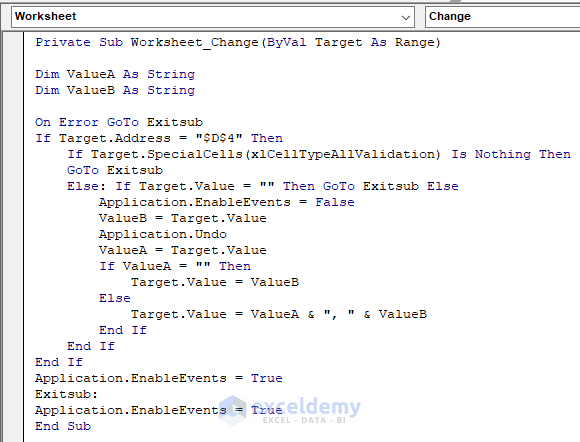 Vba Choose Function Using VBA to Select a Value from a Drop Down List in Excel - 2 Methods