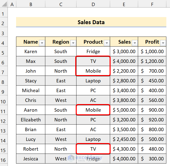 Filter Data and Delete Rows Using Multiple Criteria in VBA