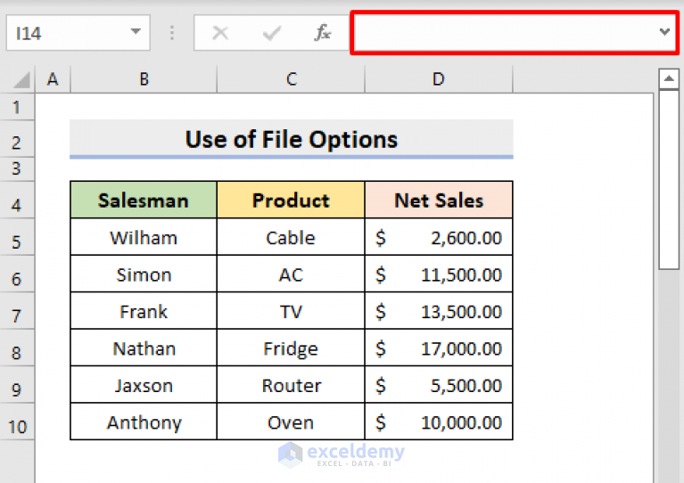  Fixed Formula Bar Is Not Showing In Excel 4 Solutions ExcelDemy