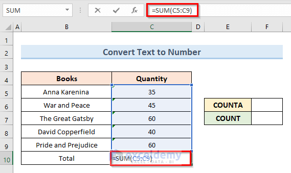 Convert Text to Number with Mouse Click