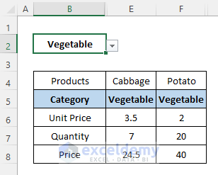 Hide or Unhide Columns Based On Drop Down List Selection in Excel