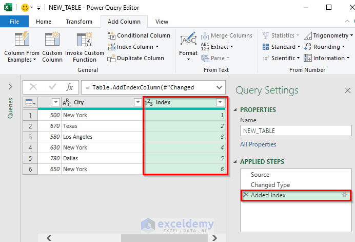 Insert Table Query Window to Copy Rows Automatically to Another Sheet