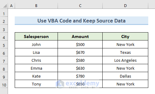 Keep Source Data and Copy Rows to Another Sheet