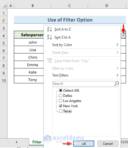 Automatically Copy Rows in Excel to Another Sheet Using Filters