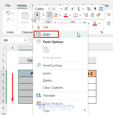 Excel ‘Paste Special’ Feature to Copy and Paste Exact Cell Size