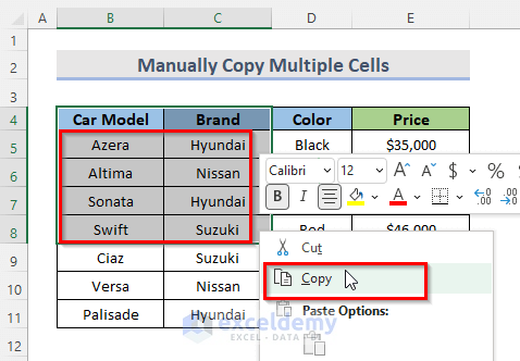 Copy Numerous Cells to Another Sheet ManuallyCopy Numerous Cells to Another Sheet Manually