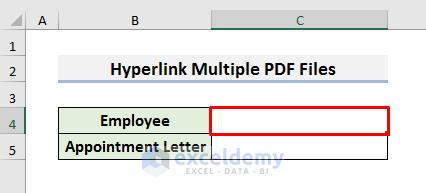 Simple Excel Formulas to Hyperlink Multiple PDF Files