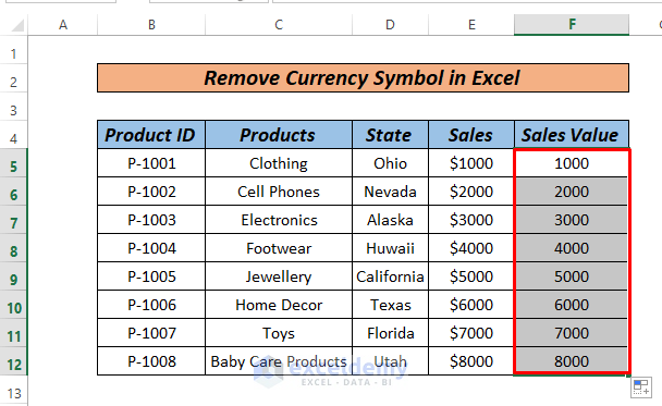 how to remove currency symbol in excel RIGHT and LEN function