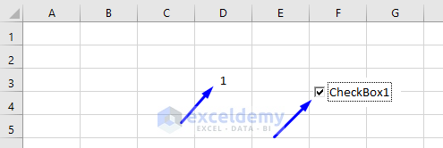 Result of VBA code to check if checkbox is checked in excel