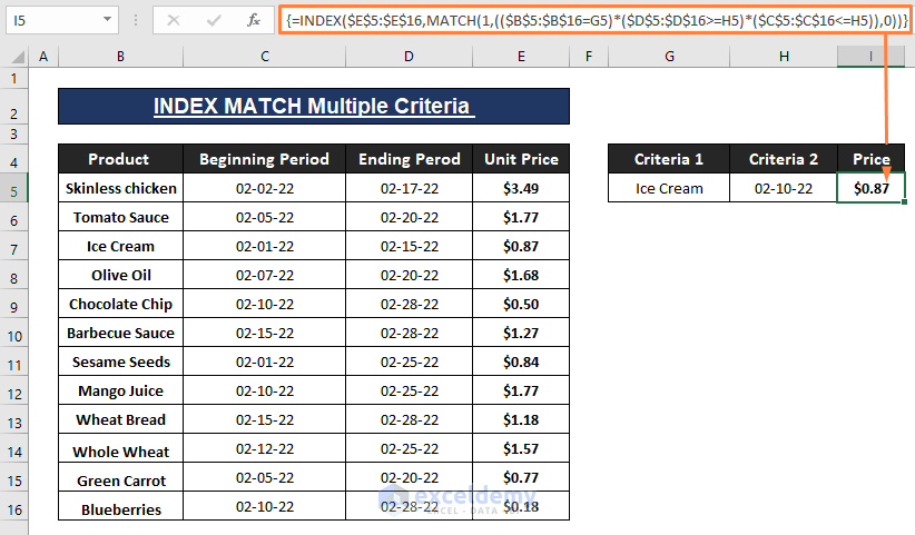 index match-Index Match Multiple Criteria Date Range