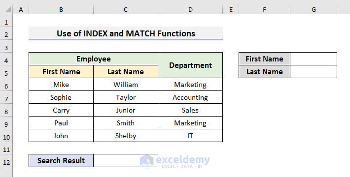 Excel INDEX-MATCH Formula with Multiple Criteria for Partial Text