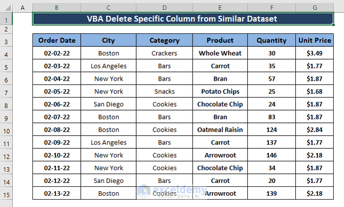 method-2-1-Delete Columns Based On Header Using VBA in Excel