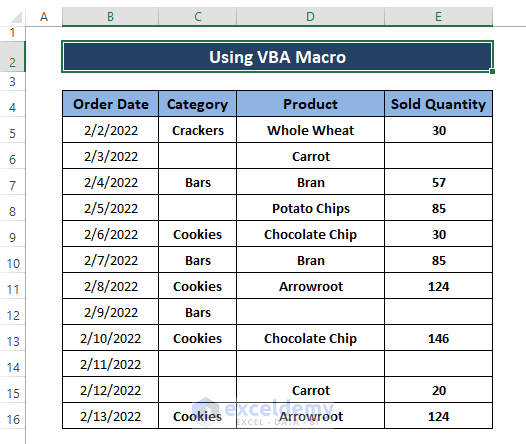 vba dataset-Count Duplicates in Excel Ignoring Blanks