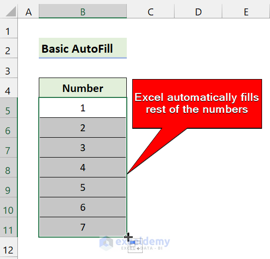 What is AutoFill in Excel?