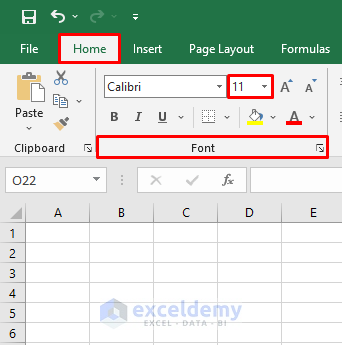 Worksheet to Change Font Size of the Whole Sheet with Excel VBA