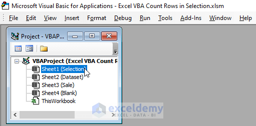 worksheet code-Excel VBA Count Rows in Selection
