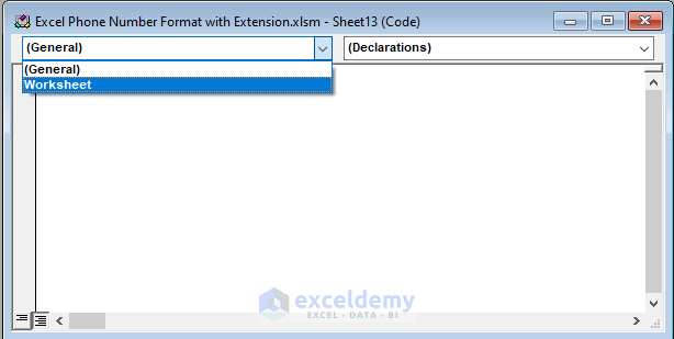 Using VBA to Format Phone Number with Extension