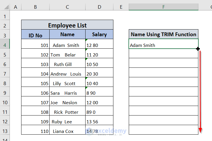 How to Find and Replace Space in Excel