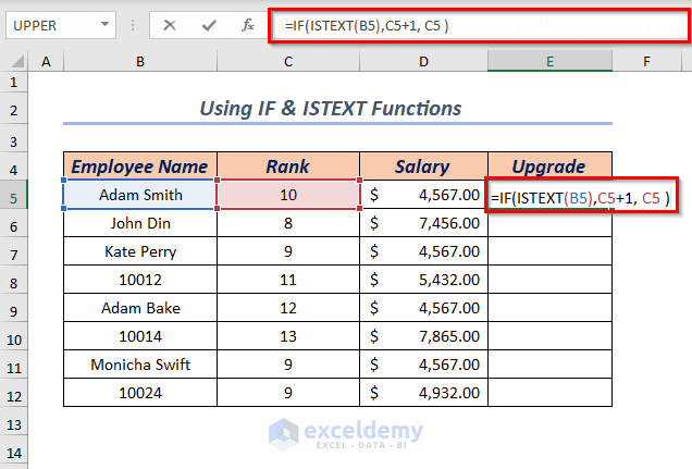 Combining Excel IF & ISTEXT Functions to Add 1 If Cell Contains Specific Text