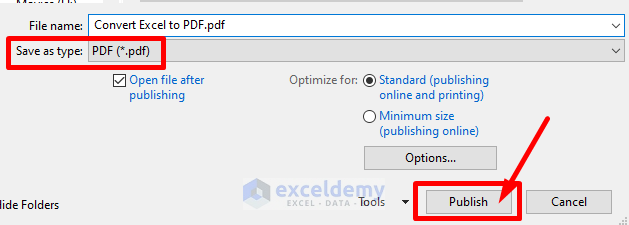 Convert Excel File to PDF by Using ‘Export’ Option without Losing Formatting