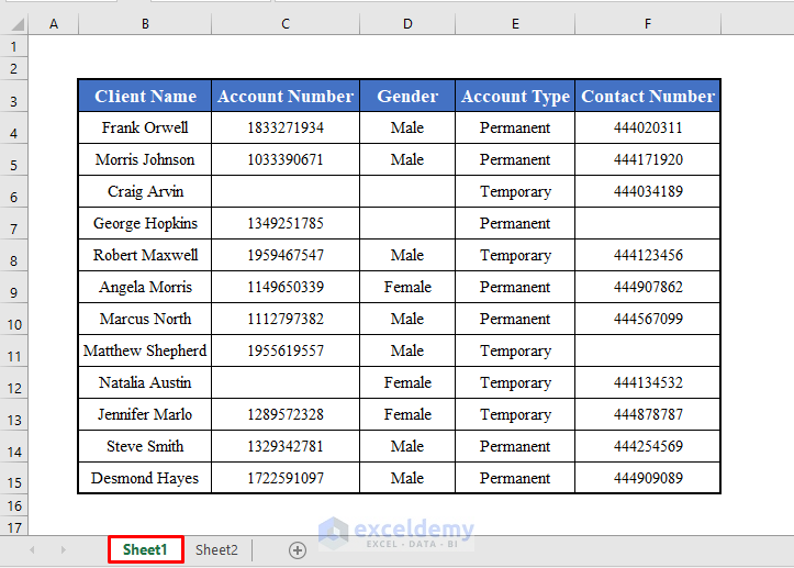 Data Set to Delete Empty Rows and Columns in Excel VBA