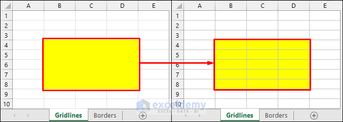 Excel Fix: Gridlines Disappear When Color Added