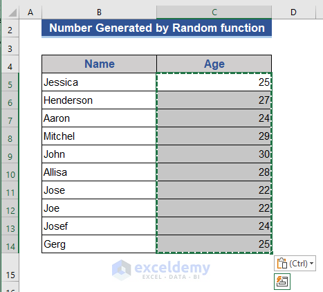 Solution: Numbers Generated with Excel RAND or RANDBETWEEN Functions Have Issues with Sorting