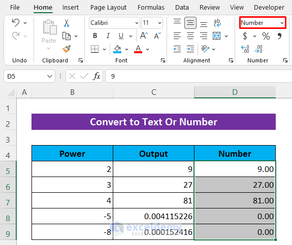 How to Convert a Scientific Notation to Text or Number in Excel