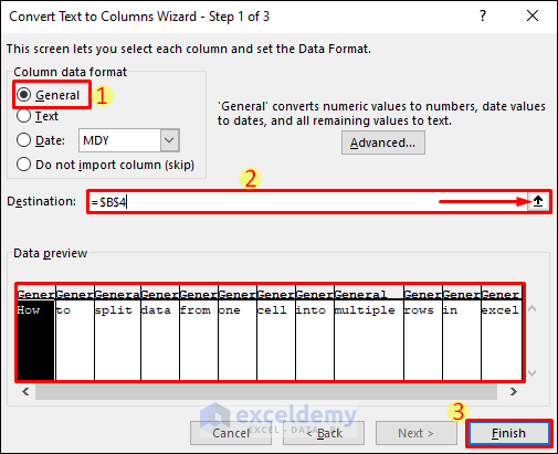 Split Data from One Cell into Multiple Rows with Text to Columns & Paste Special in Excel