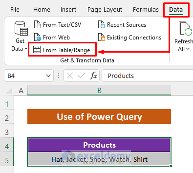 Use Excel Power Query to Divide Data from One Cell into Multiple Rows