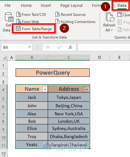 excel split data into columns by comma