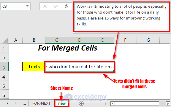 Excel VBA autofit row height wrap text
