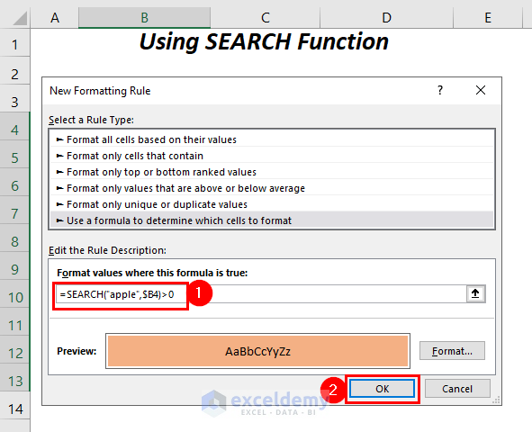 SEARCH function