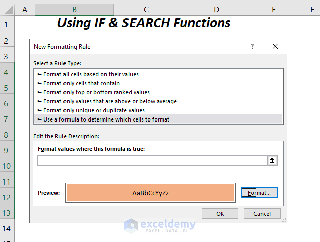IF & SEARCH functions