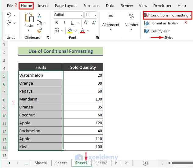 Apply Conditional Formatting to Search Duplicates and Later Copy to a Different Sheet in Excel