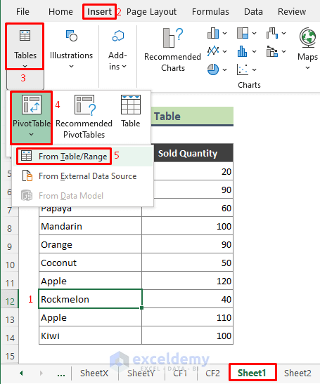 Find Duplicates and Copy to Another Worksheet with Excel Pivot Table