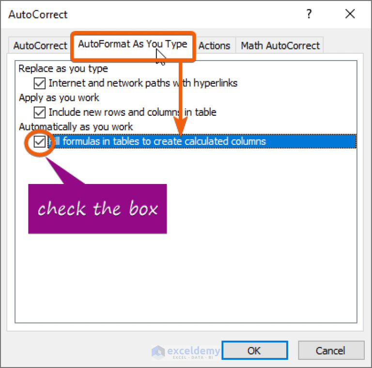  Fix Formulas Not Copying Down In Excel Table 3 Solutions 