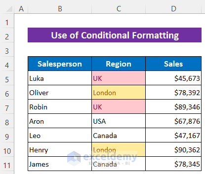 Apply Conditional Formatting to Highlight Duplicates in Excel with Different Colors