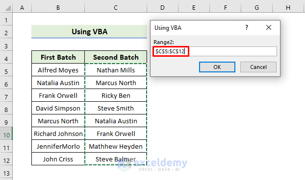 Using VBA to Highlight Duplicates