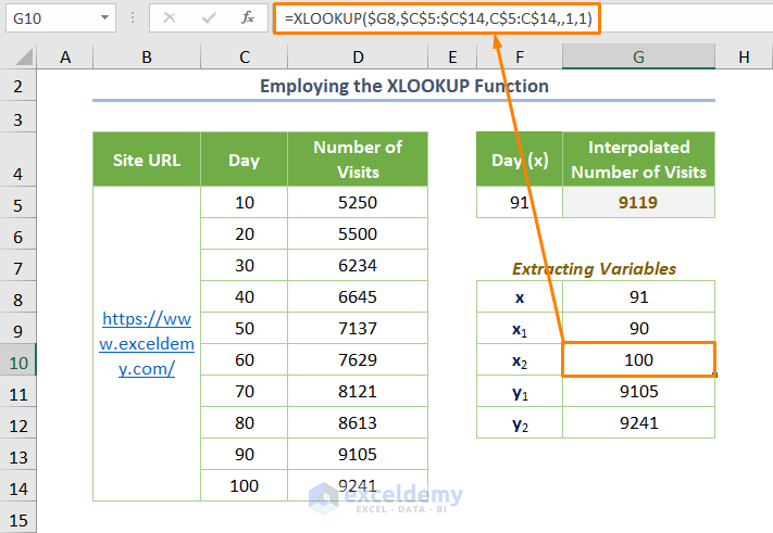 Using the XLOOKUP Function