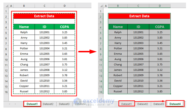 Apply the Paste Special Command in VBA Code to Extract Data from One Sheet to Another in Excel