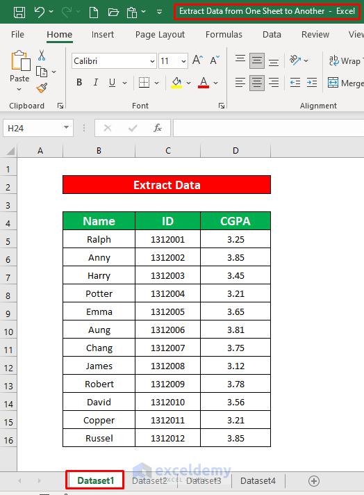 Bonus: Extract Data from One Workbook to Another Using VBA in Excel