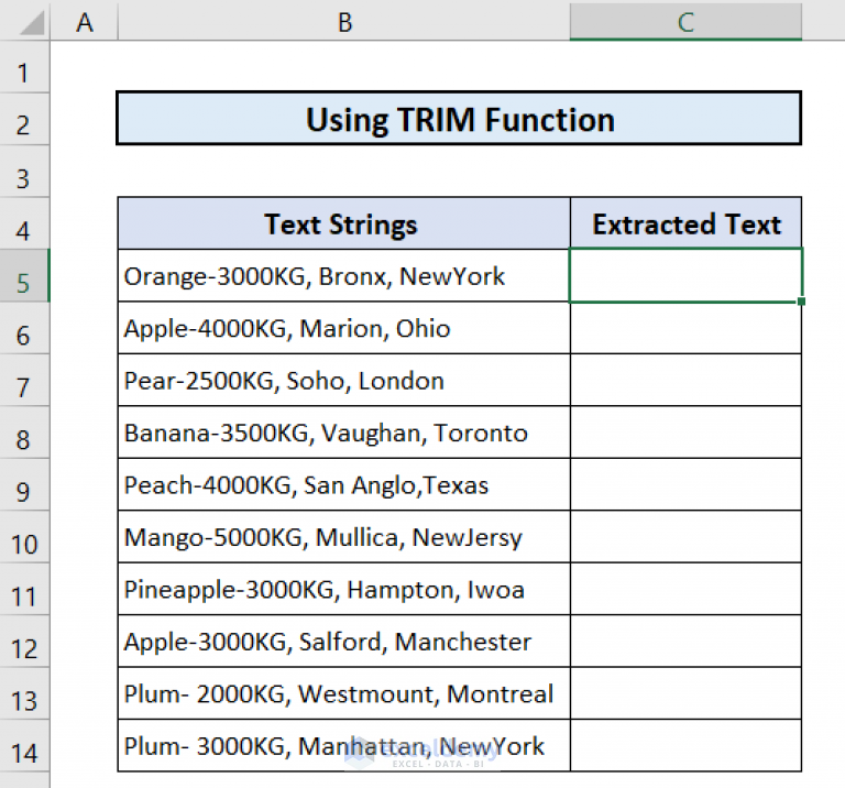 How To Extract Text Between Two Commas In Excel 4 Easy Approaches 