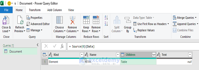 Step 2: Use From Web Command to Import Data into Excel from Web