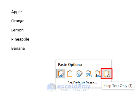 Perform Find & Replace Command to Make a Comma Separated List in Excel