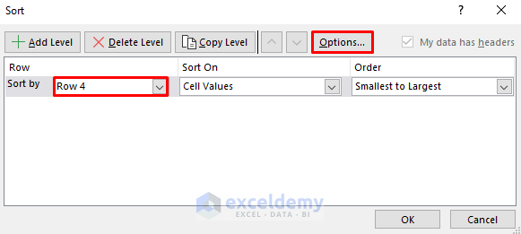 Use Sort Command to Move Columns in Excel without Overwriting