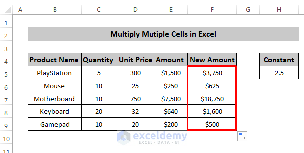 Utilizing Formula in Excel