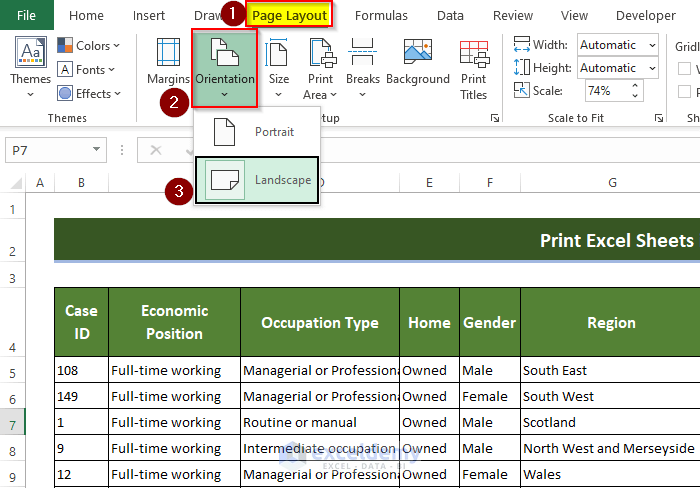 Scaling the Data to Print Sheet in A4 Size